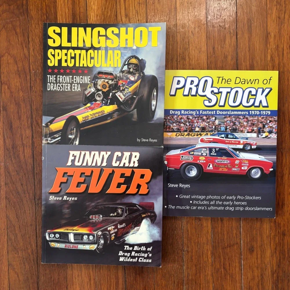 CarTech Steve Reyes Books EUC Slingshot Spectacular Funny Car Fever + 1 (Read)
